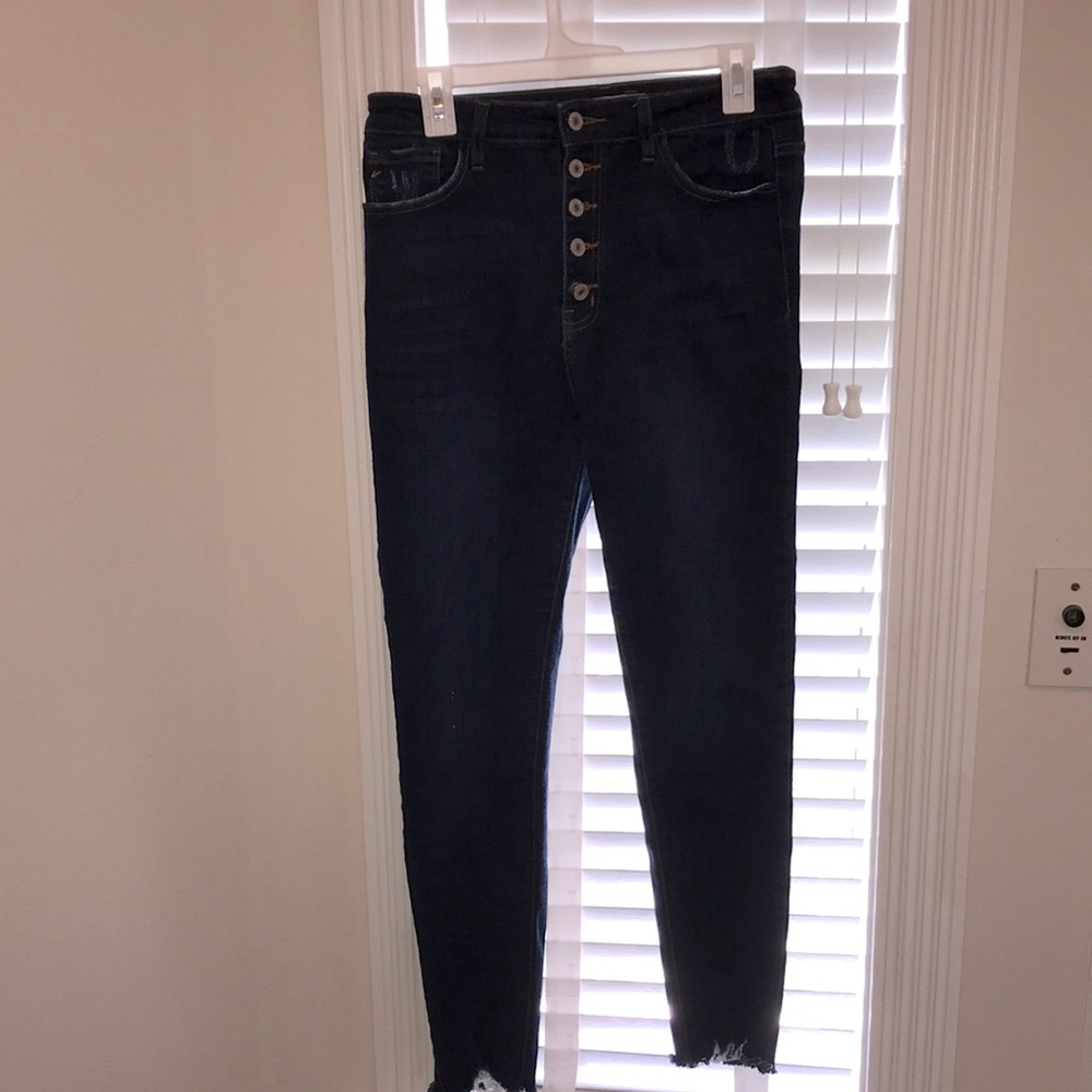 Kancan high waist button fly skinny jean